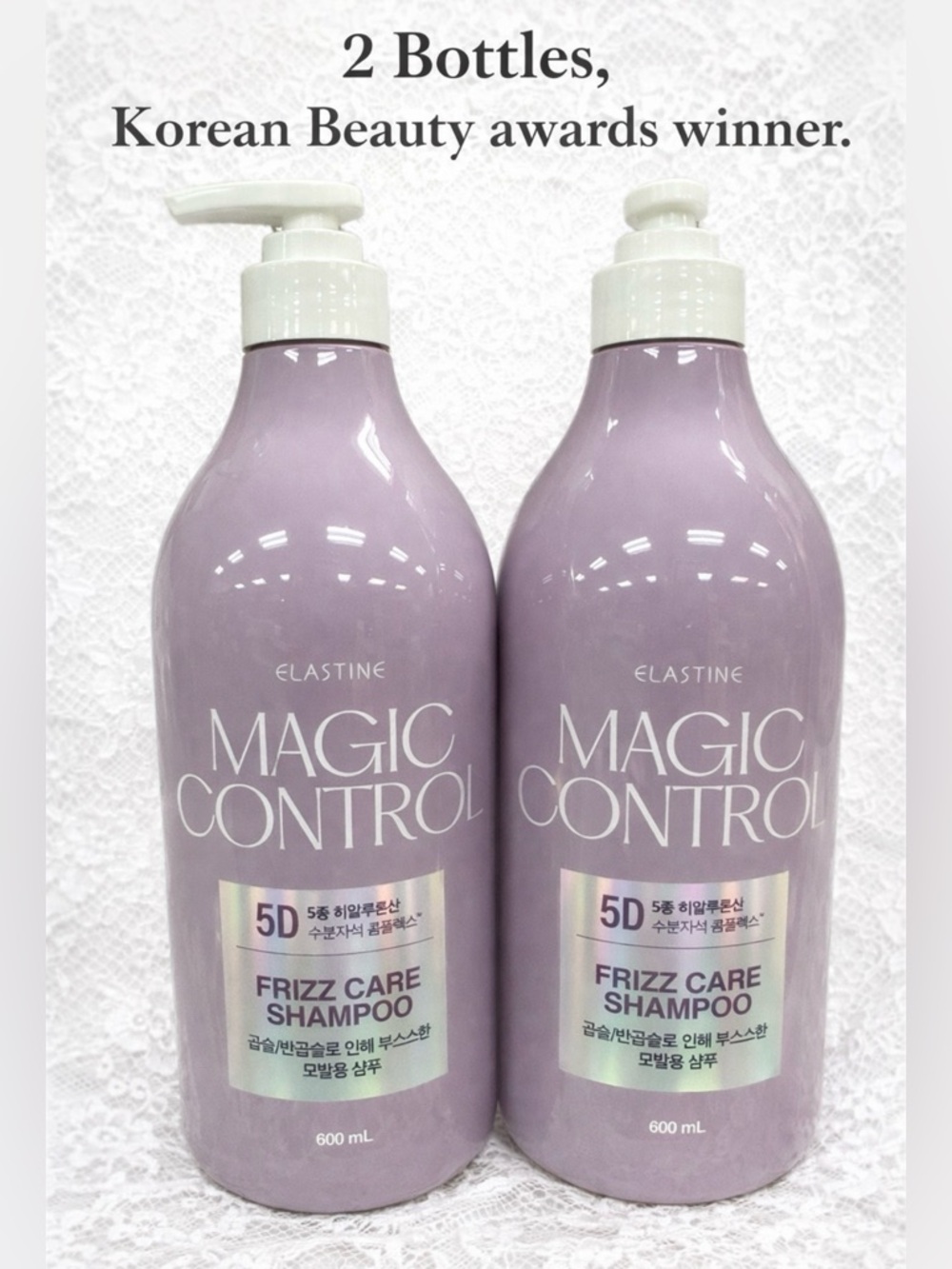 Elastine Magic Control Frizz Care Shampoo - Lavender Duo 2x 20oz
